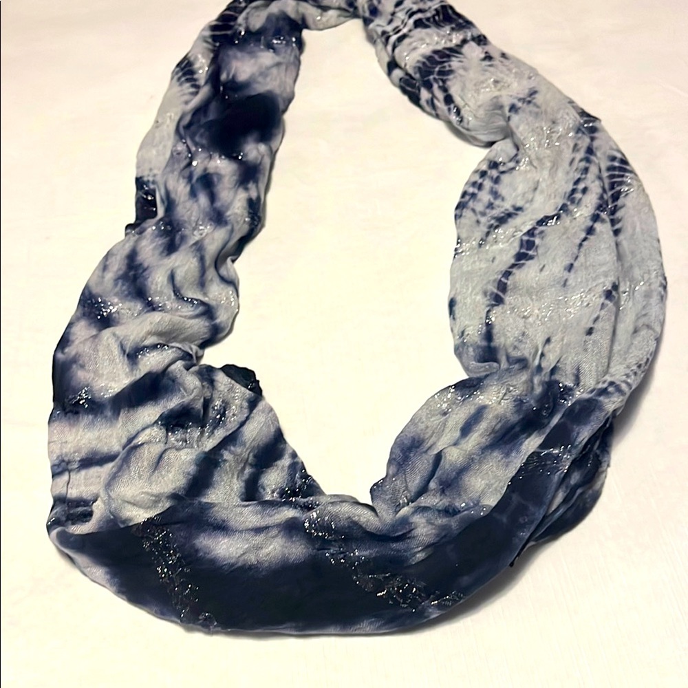 Elegant Tie-Dye Scarf